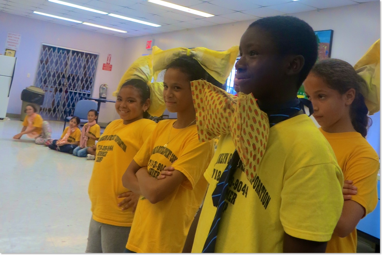 Bow Ties Made with Seniors at Intergenerational Workshop