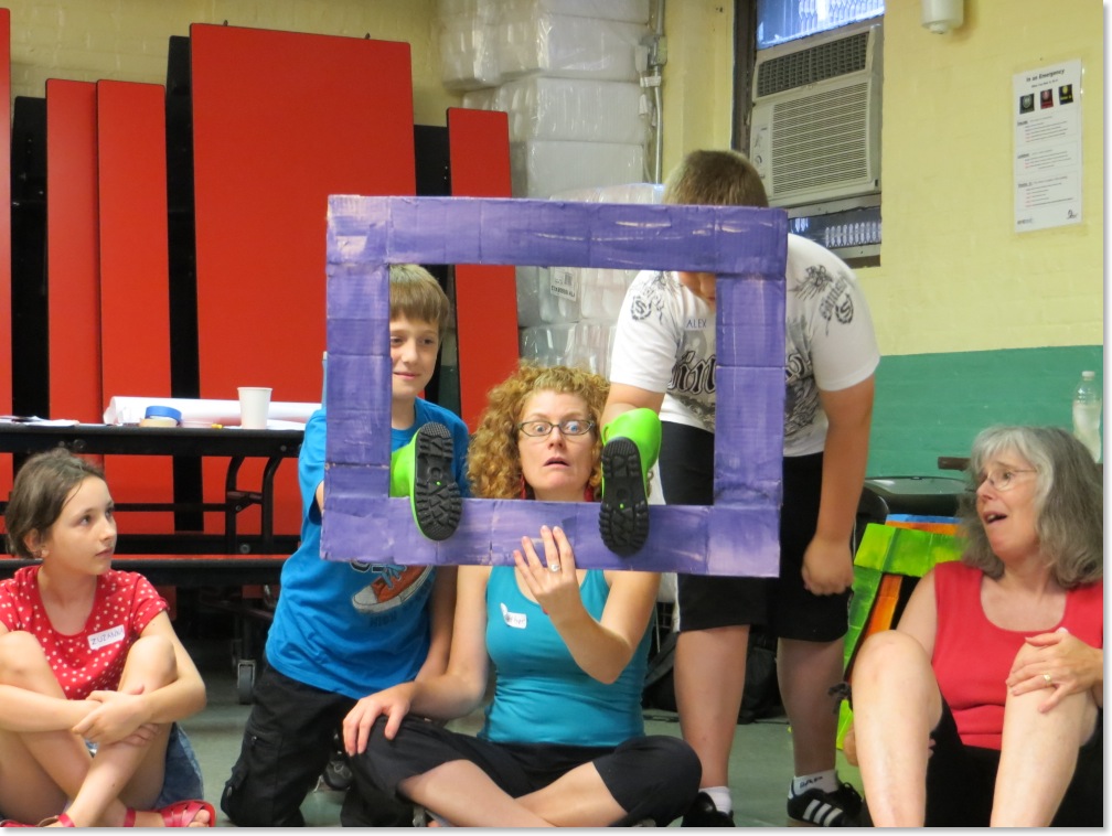 Newtown Creek Celebration 2013 Day 1 Boot Puppets with Teaching Artists Heather Nielsen and Sherry Teitelbaum